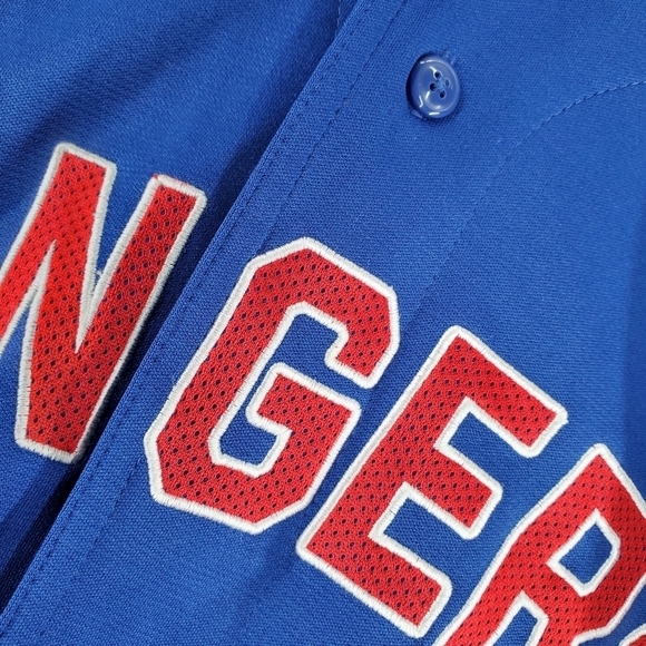 Texas Rangers Dynasty Jersey Men XL World Series Champs 2023 Stitched Blue Red - Picture 9 of 11